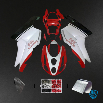 Ducati 999 749 (2003 2004) - Fairing Kit - Red & White Style 6 - ABS Bodywork