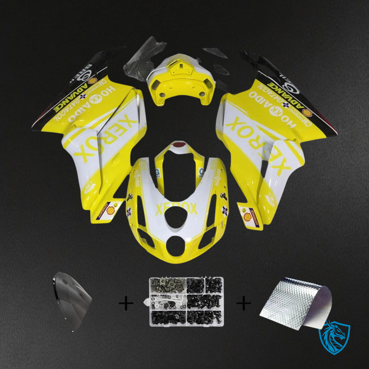 Ducati 999 749 (2003-2004) - Fairing Kit - Yellow Style 1 - ABS Bodywork