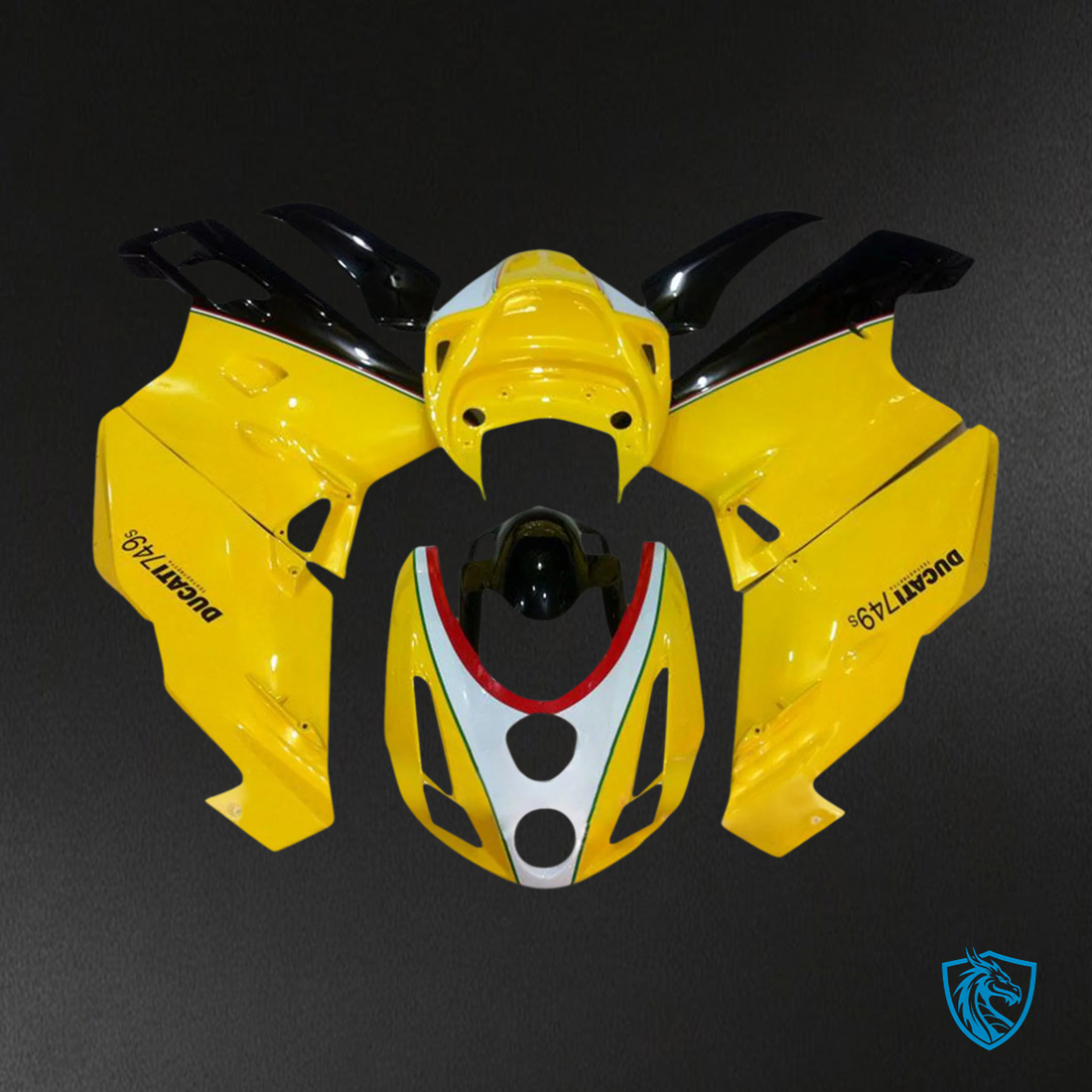 Ducati 999 749 (2003-2004) - Fairing Kit - Yellow Style 4 - ABS Bodywork