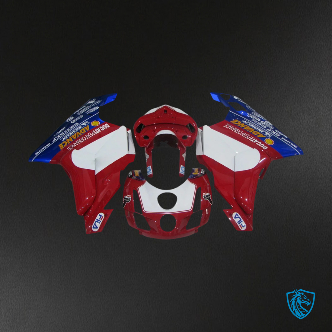 Ducati 999 749 (2003 2004) - Fairing Kit - Red and Blue - ABS Bodywork
