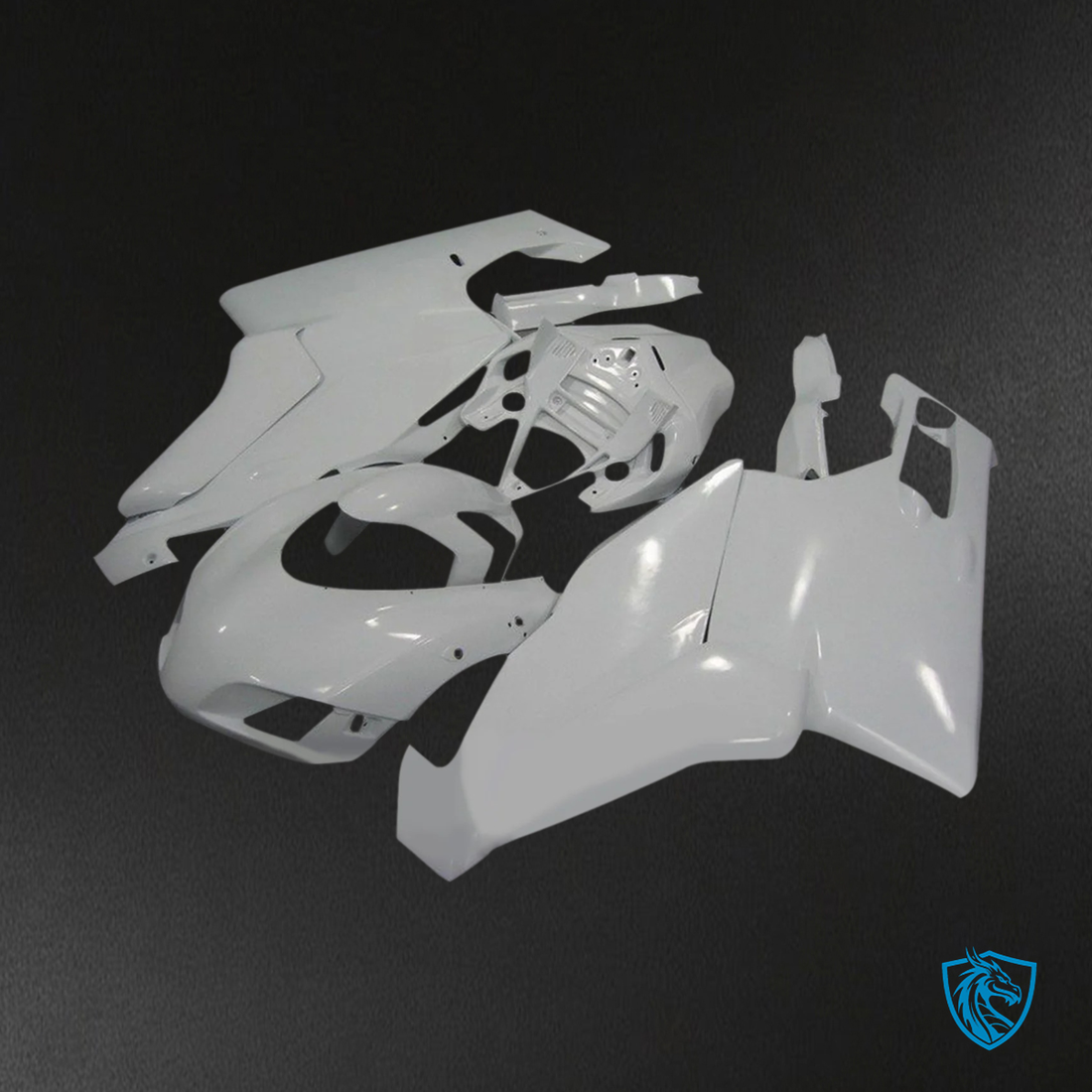 Ducati 999 749 (2005-2006) - Fairing Kit - Plain White - ABS Bodywork