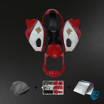 Ducati All Years Monster 696 796 1100 - Fairing Kit - Red & White Style 1 - ABS Bodywork