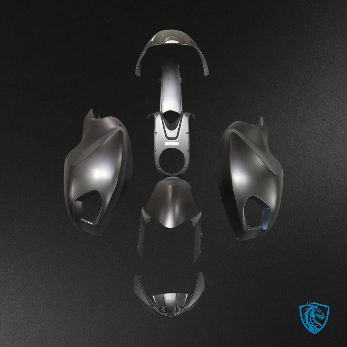 Ducati All Years Monster 696 796 1100 S EVO - Fairing Kit - Black - ABS Bodywork