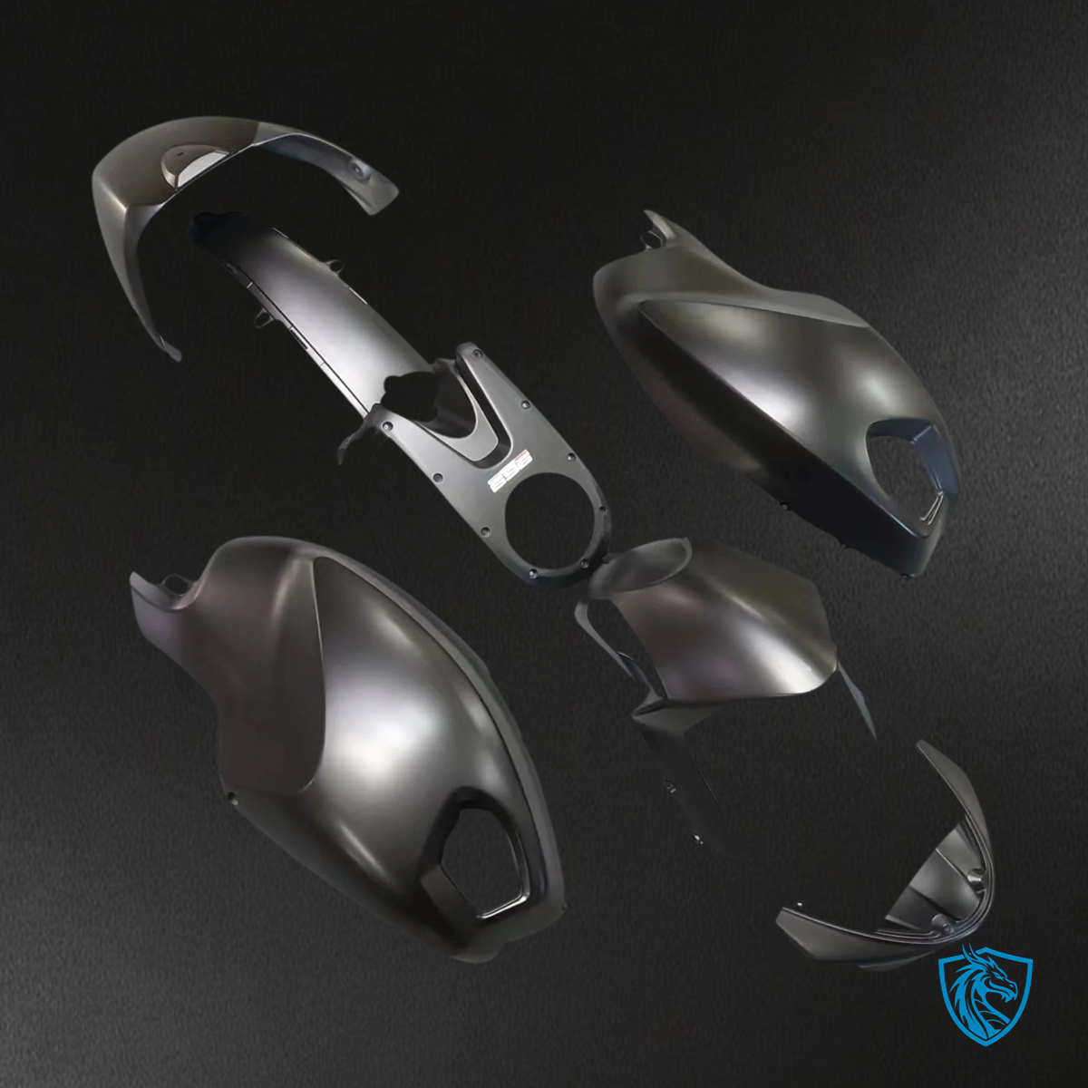 Ducati All Years Monster 696 796 1100 S EVO - Fairing Kit - Black - ABS Bodywork