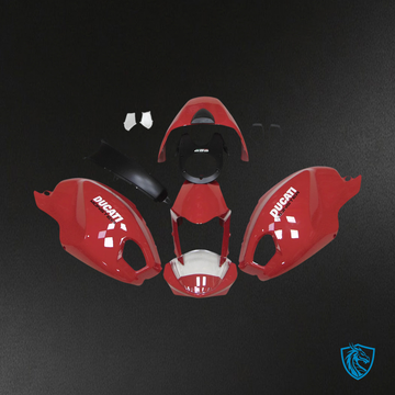 Ducati All Years Monster 696 796 1100 - Fairing Kit - Complete Red - ABS Bodywork