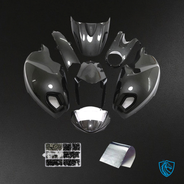Ducati Monster 696 796 1100 S EVO - Fairing Kit - Carbon Fiber Black - ABS Bodywork