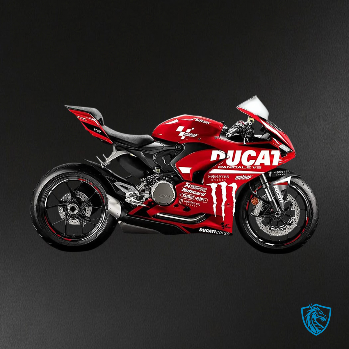Ducati Panigale V2 (2020-2024) Red with White - Fairing Kit