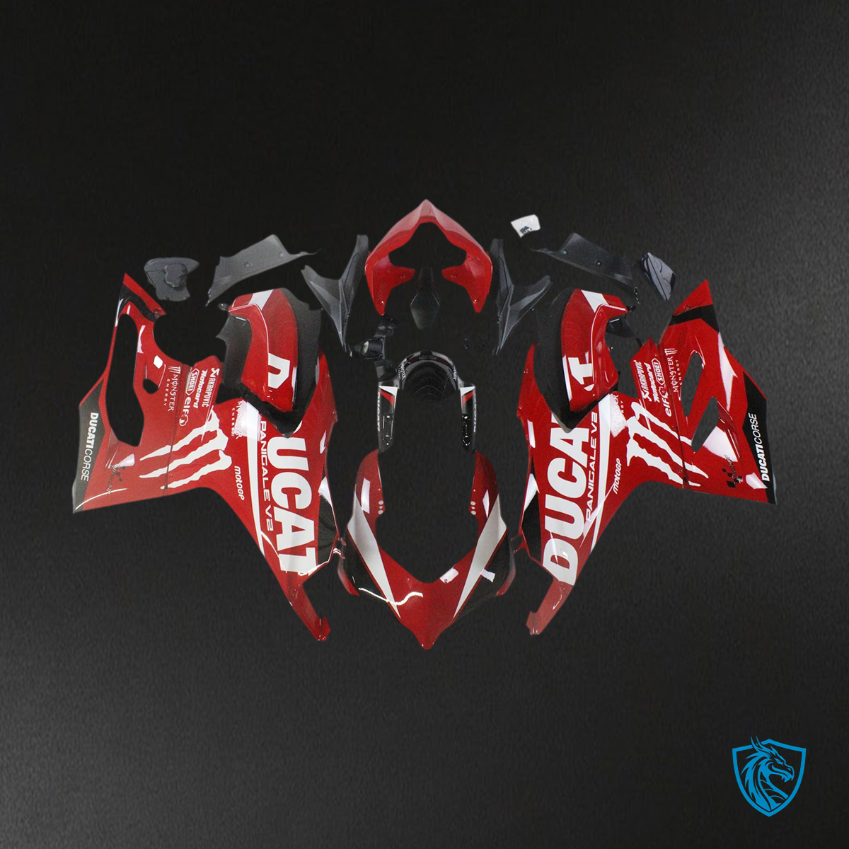 Ducati Panigale V2 (2020-2024) Red with White - Fairing Kit