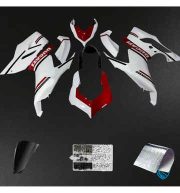 Ducati Panigale V2 (2020-2024) White & Red - Fairing Kit