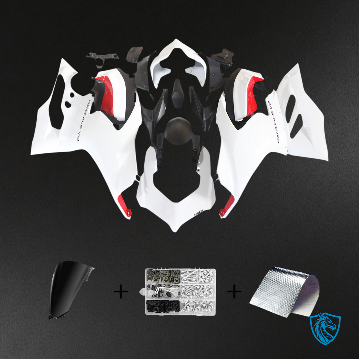 Ducati Panigale V2 (2020-2024) White - Fairing Kit