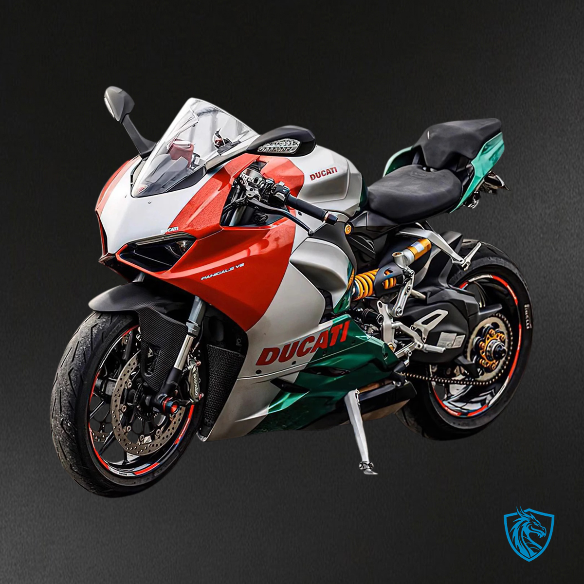 Ducati Panigale V2 (2020–2024) Red, White & Green - Fairing Kit