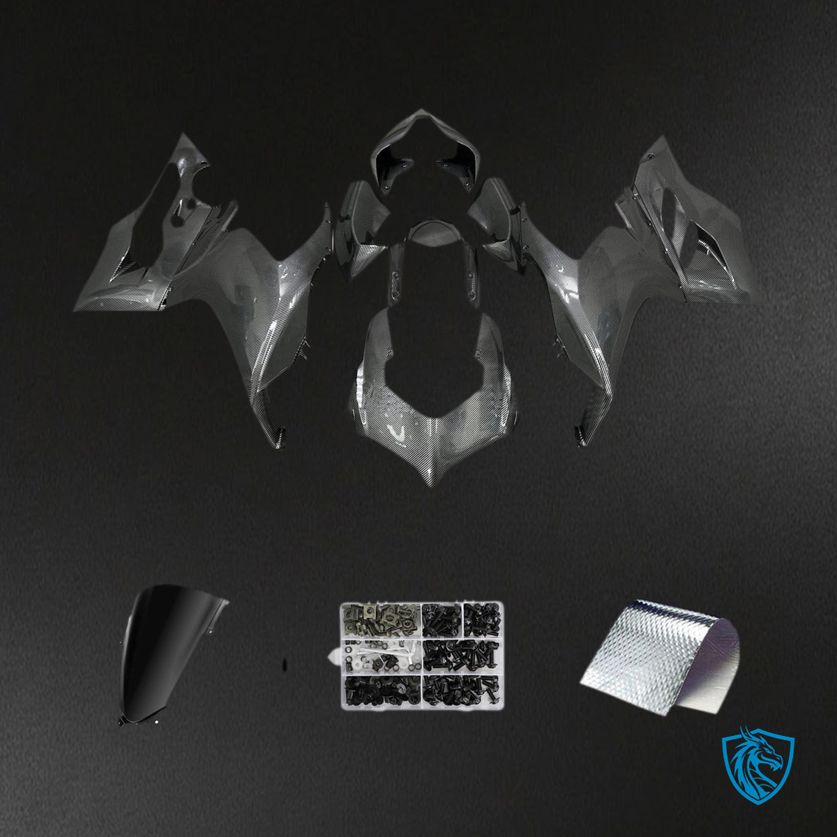 Ducati Panigale V2 (2020-2024) Fairing Kit - Carbon Fiber Style - ABS Bodywork