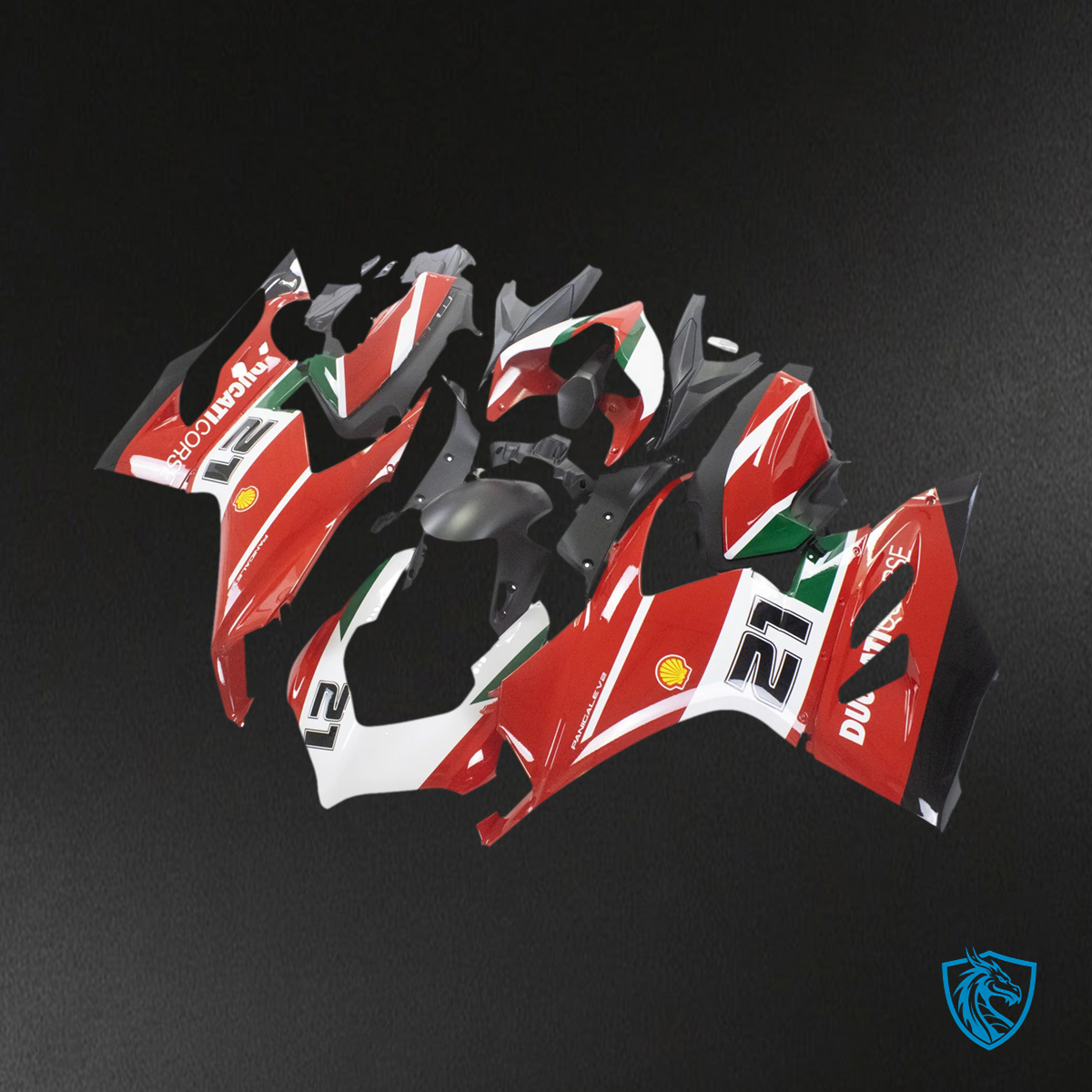 Ducati Panigale V2 (2020-2024) Red & White - Fairing Kit