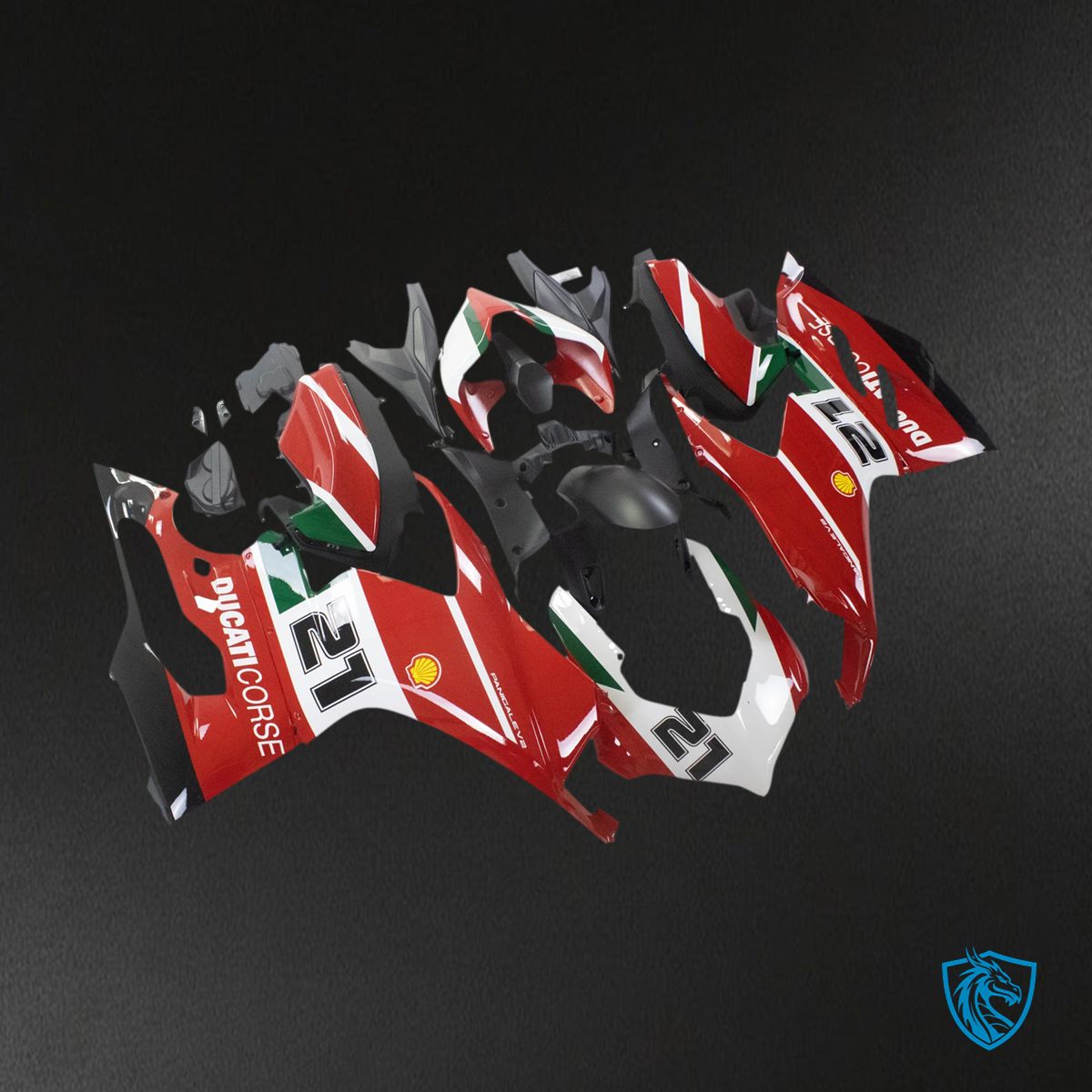 Ducati Panigale V2 (2020-2024) Red & White - Fairing Kit