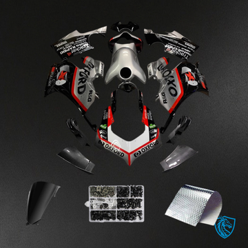 Ducati Panigale V4-V4S 2019-2022 V4SP-V4R (2020-2021) Fairing Kit - Black, Grey, and Red - ABS Bodywork-