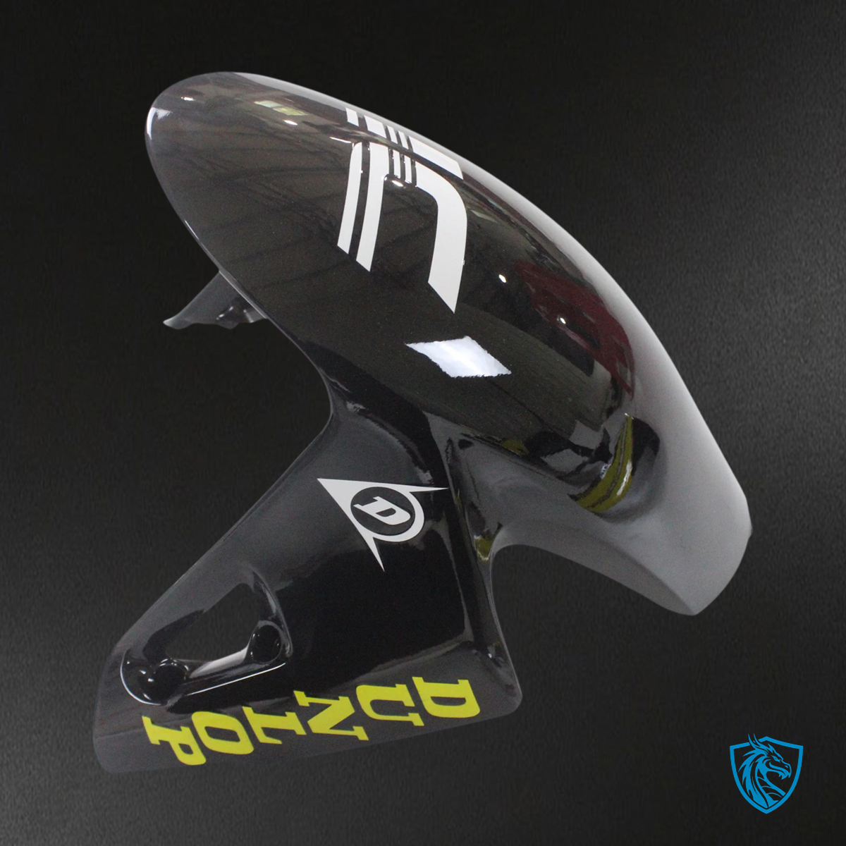 Ducati Panigale V4 V4S 2020-2021 Black & Yellow ABS Fairing Kit - Upper Fairing View