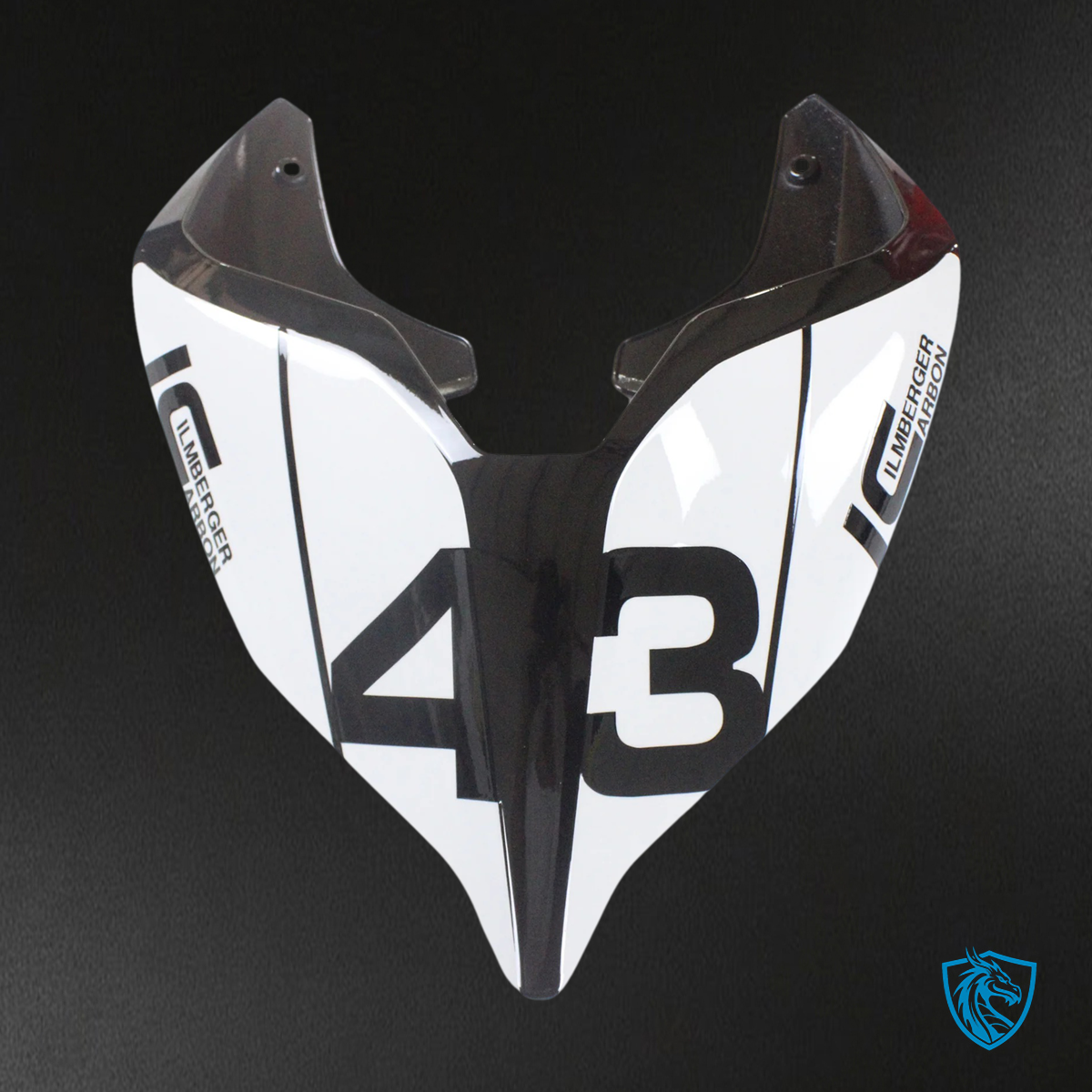 Ducati Panigale V4 V4S 2020-2021 Black & Yellow ABS Fairing Kit - Windscreen View