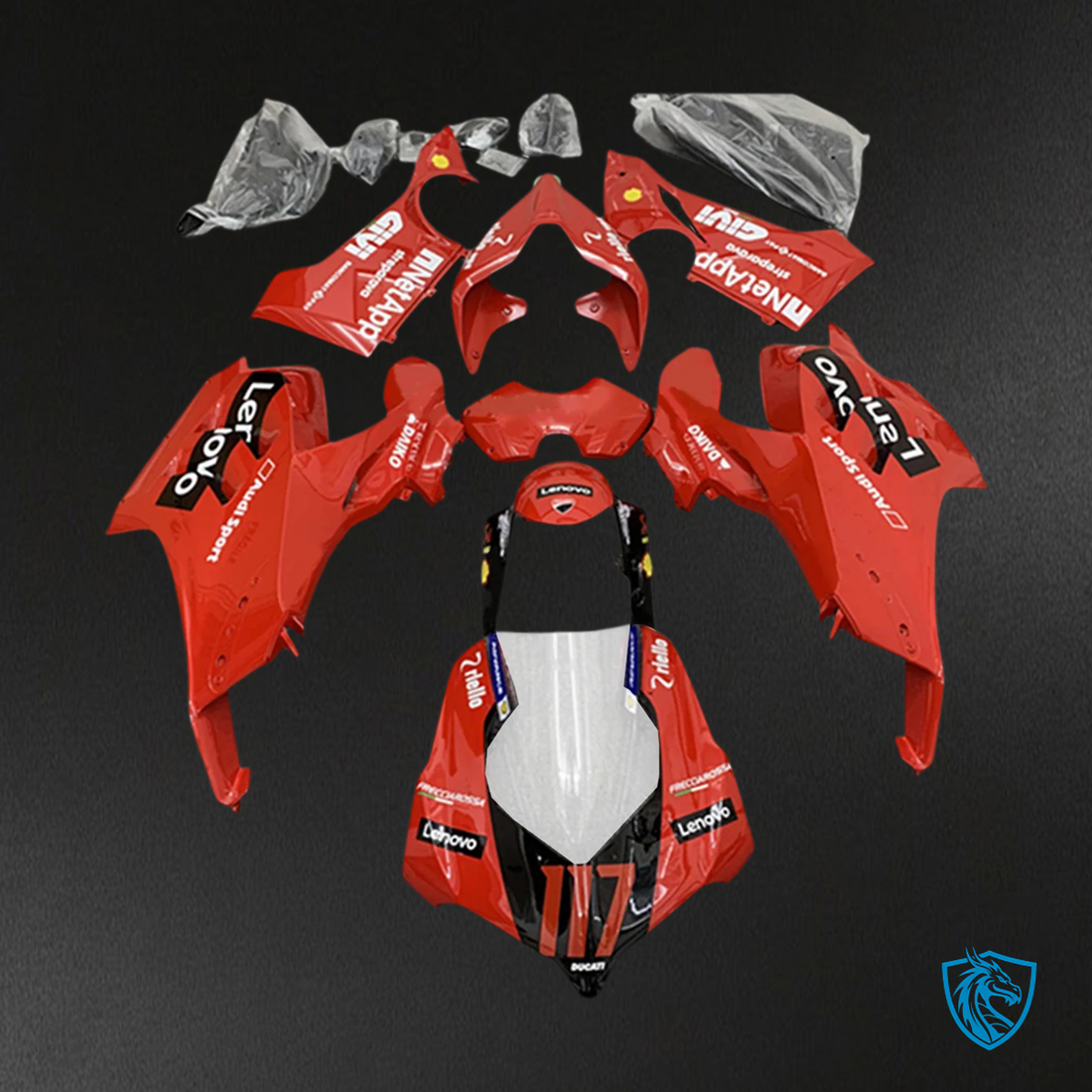 Ducati Panigale V4 V4S (2020-2021) Red Style 2 - Fairing Kit