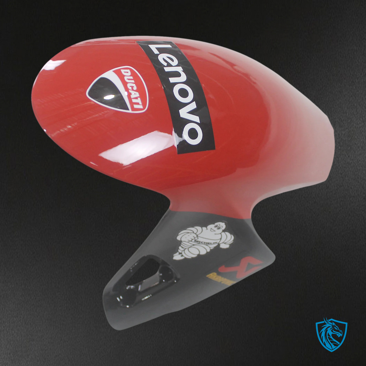 Ducati Panigale V4 V4S 2020-2021 Red Style 3 ABS Fairing Kit - Left Side Panel View