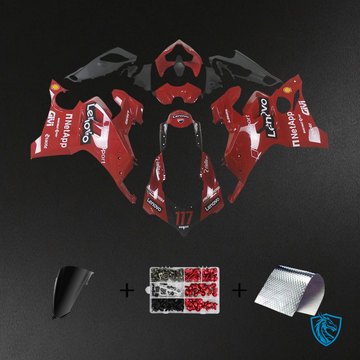 Ducati Panigale V4 V4S 2020-2021 Red Style 3 ABS Fairing Kit - Main View