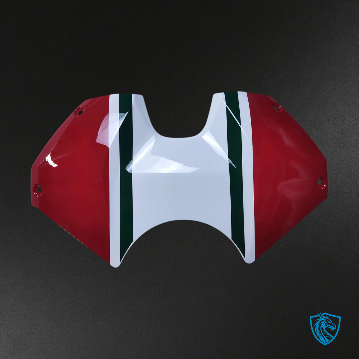 Ducati Panigale V4 V4S 2020-2021 Red Style 4 ABS Fairing Kit - Tank Panel View