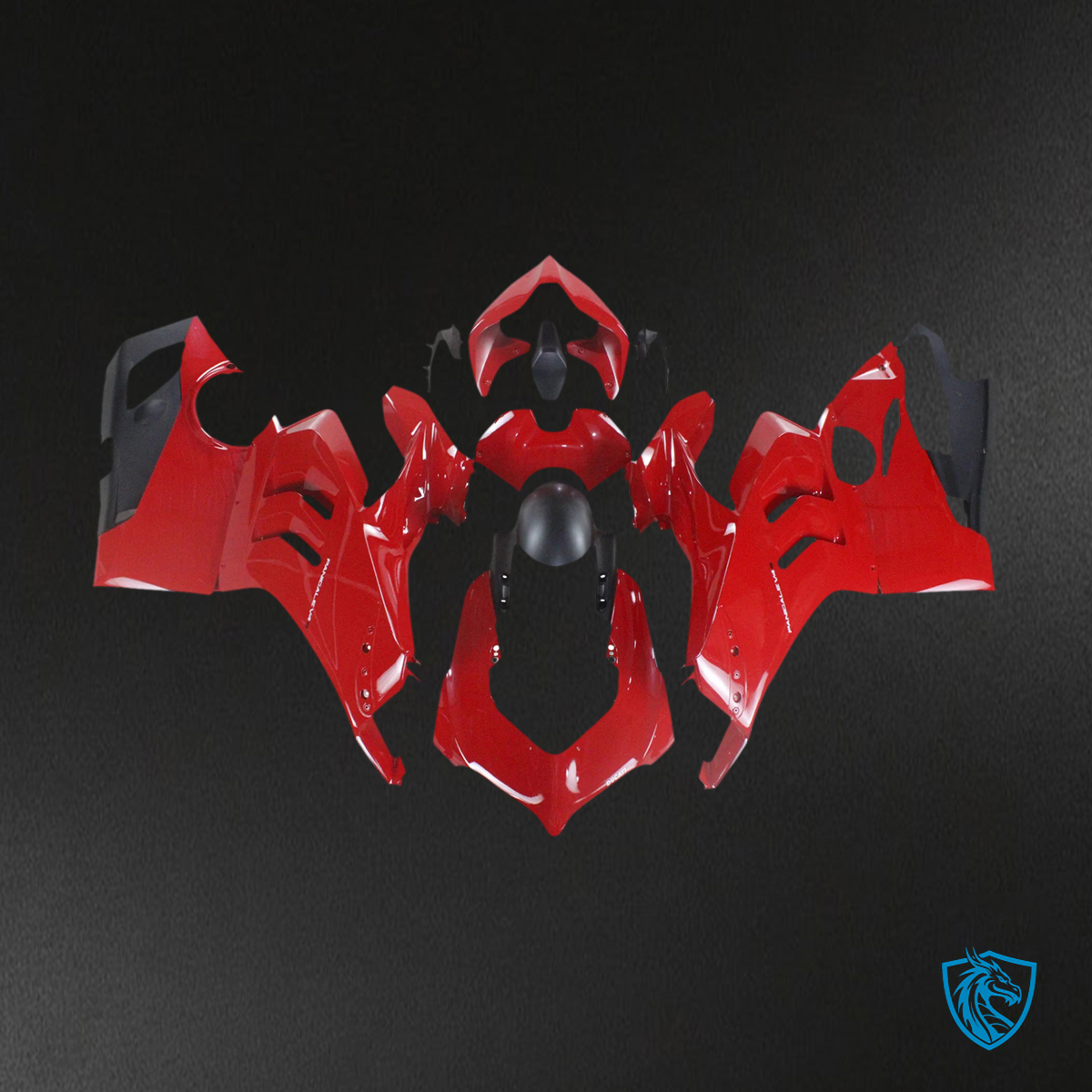 Ducati Panigale V4 V4S (2020-2021) Red with White logo - Fairing Kit