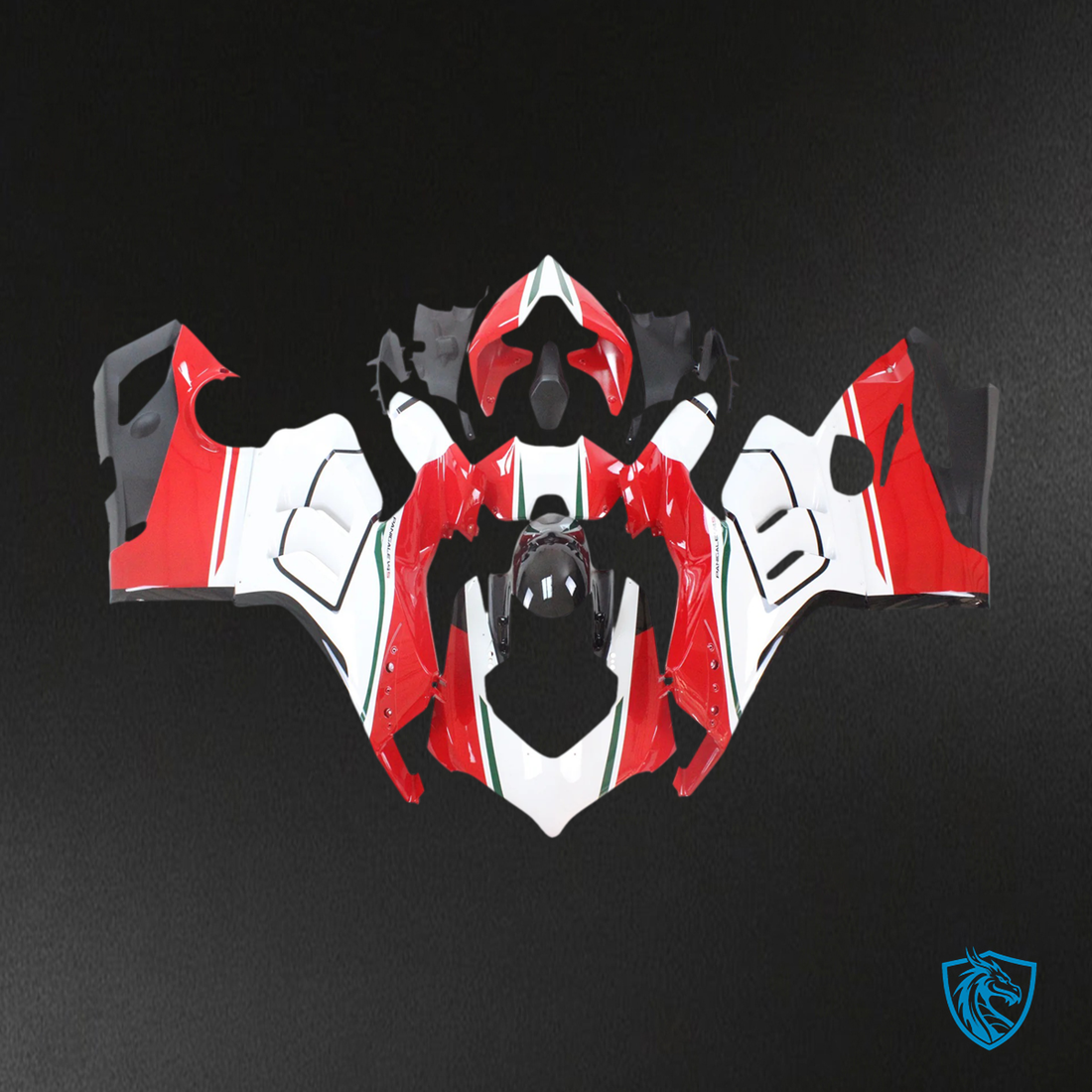 Ducati Panigale V4 V4S (2020-2021) White & Red - Fairing Kit