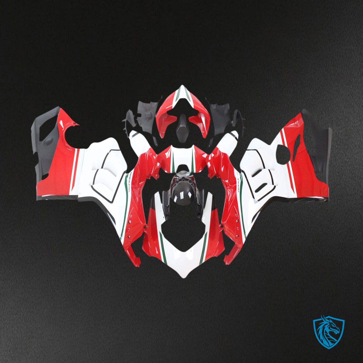 Ducati Panigale V4 V4S (2020-2021) White & Red - Fairing Kit