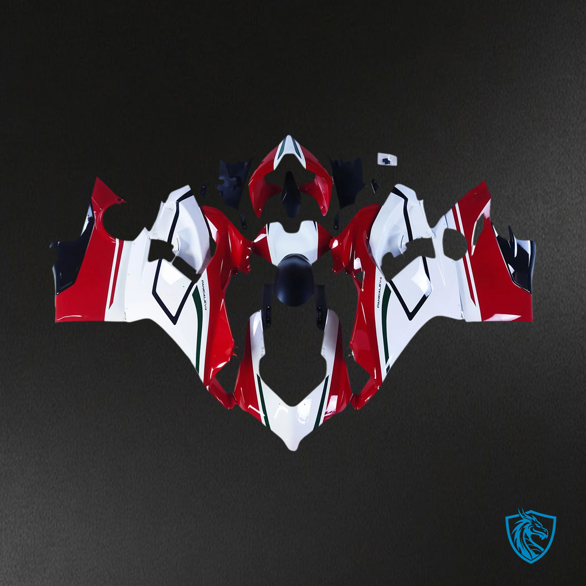 Ducati Panigale V4 V4S 2018-2019 Style 10 ABS Fairing Kit - Side View