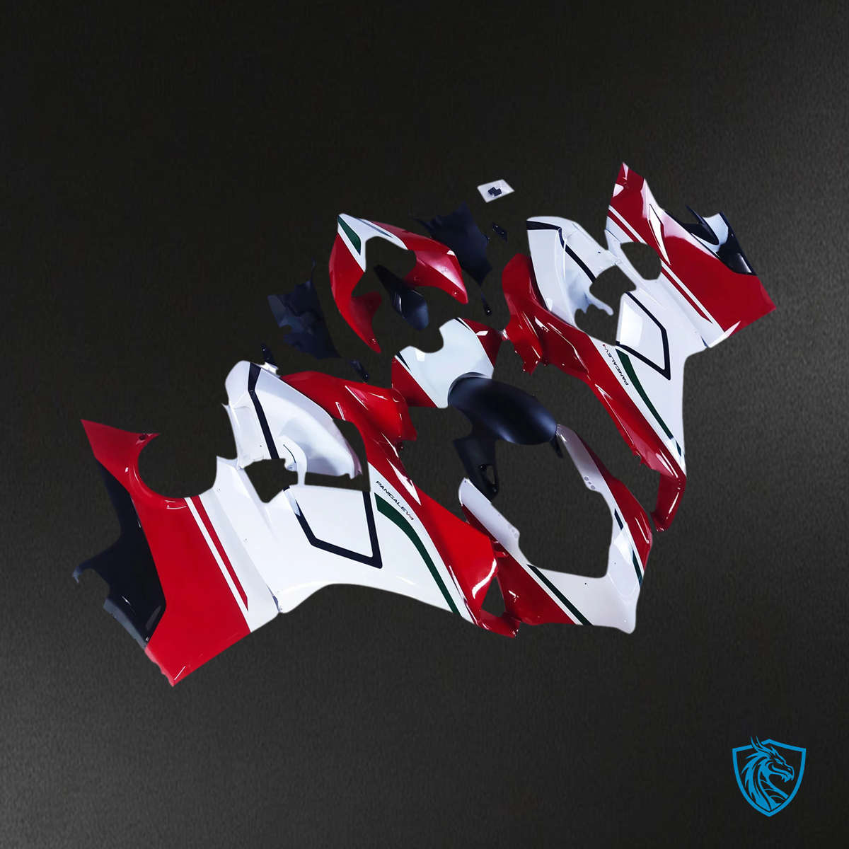 Ducati Panigale V4 V4S 2018-2019 Style 10 ABS Fairing Kit - Upper Fairing