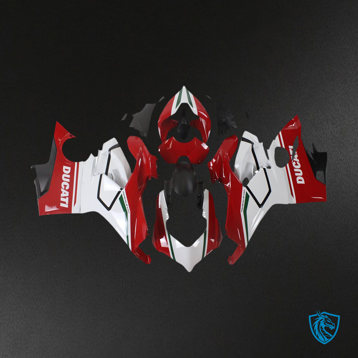 Ducati Panigale V4 V4S 2018-2019 Style 12 ABS fairing kit, side profile