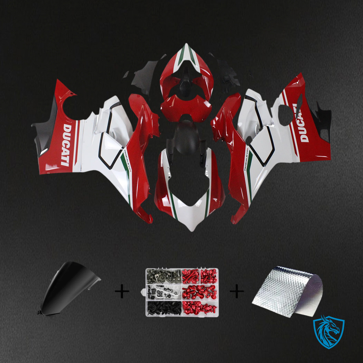 Ducati Panigale V4 V4S 2018-2019 Style 12 ABS fairing kit, main view