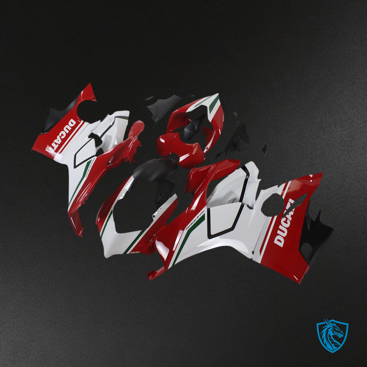 Ducati Panigale V4 V4S 2018-2019 Style 12 ABS fairing kit, front cowl