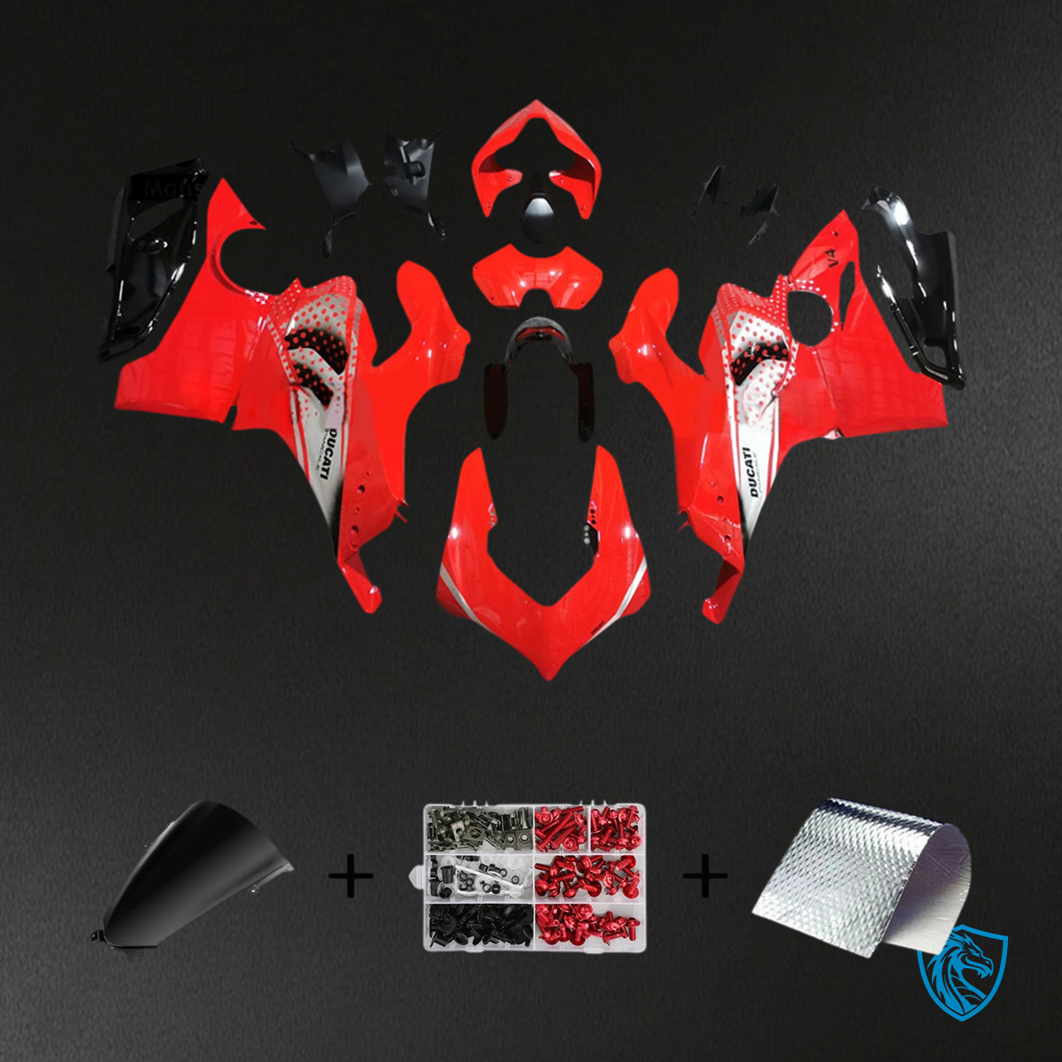 Ducati Panigale V4_V4S & (2018-2020) Panigale V4SP -  Red - Fairing Kit