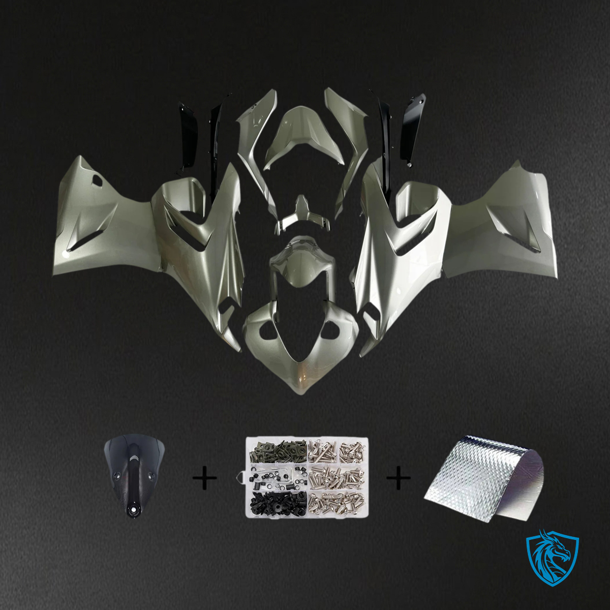 Ducati Supersport 950 950S (2021-2024) White Silver Titanium - Fairing Kit