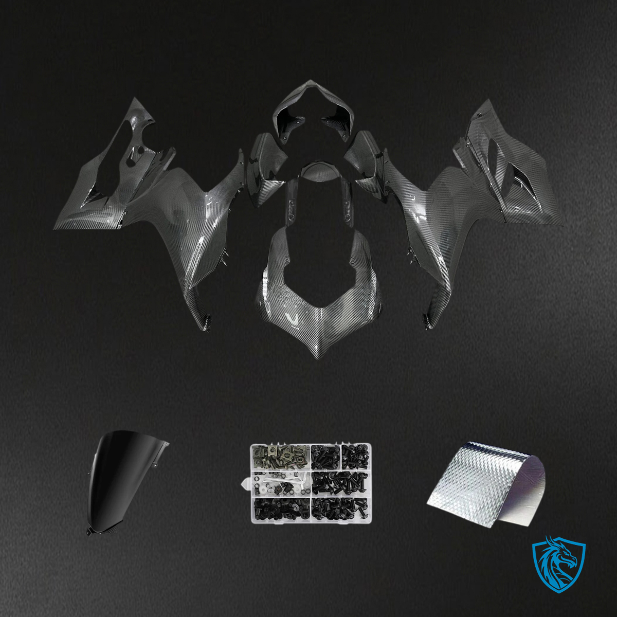 Ducati V2 (2020-2024) Carbon Fiber Pattern - Fairing Kit