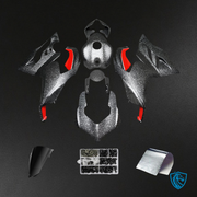 Forged Carbon Fiber Patterns & Red