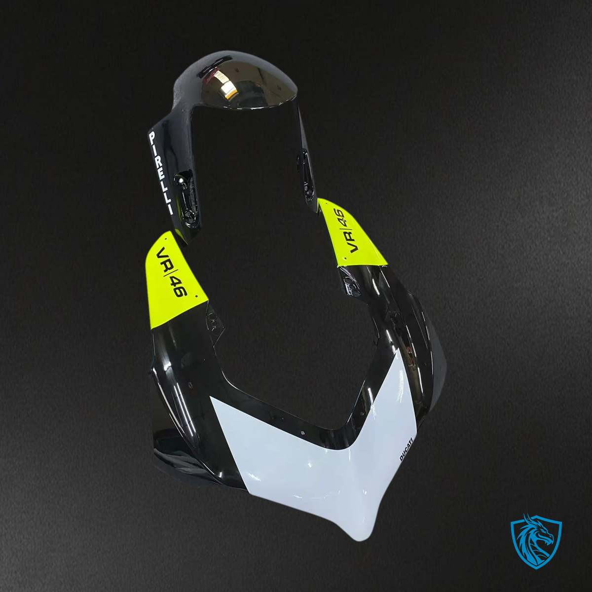 Ducati V2 (2020-2024) Black, Gray & Green - Fairing Kit