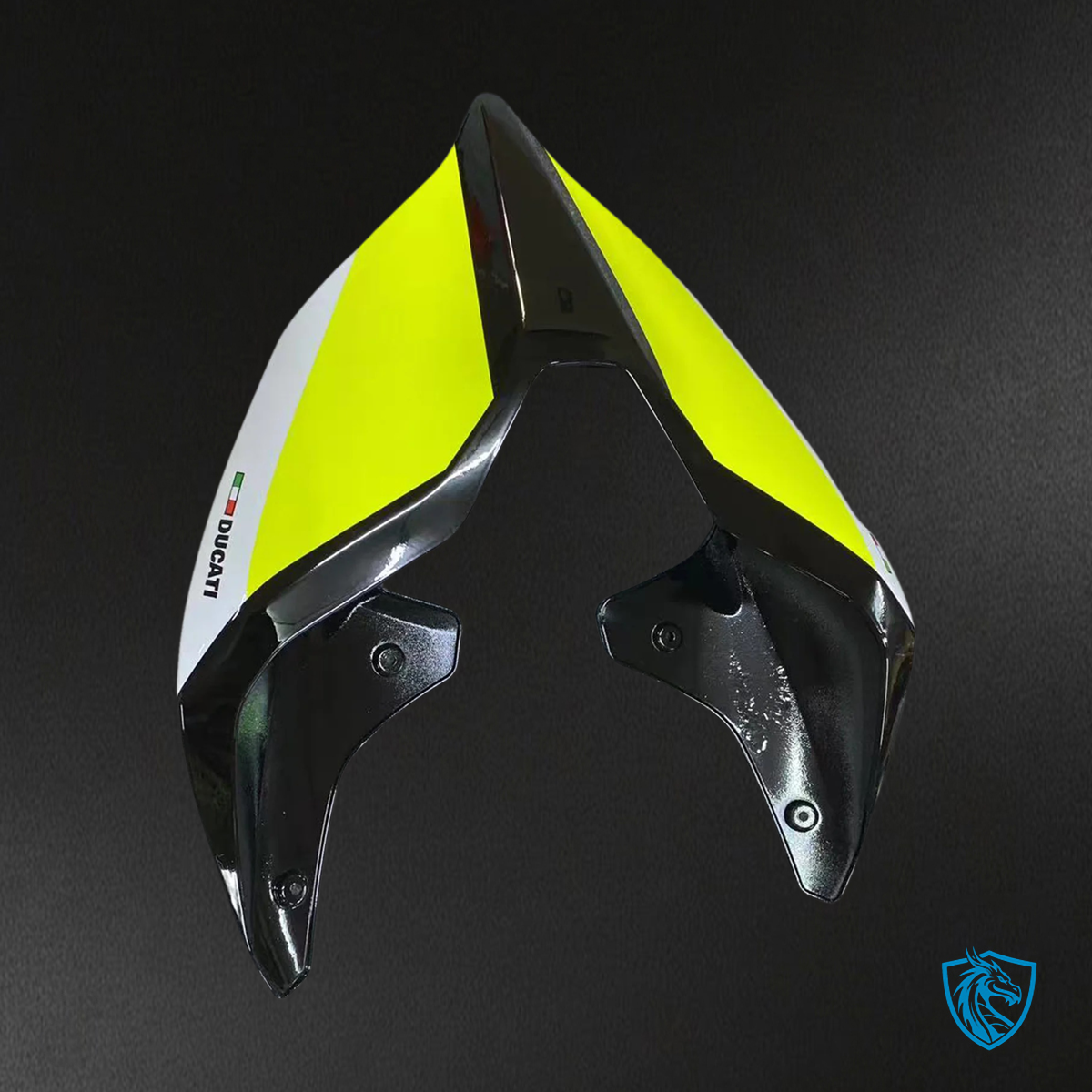 Ducati V2 (2020-2024) Black, Gray & Green - Fairing Kit