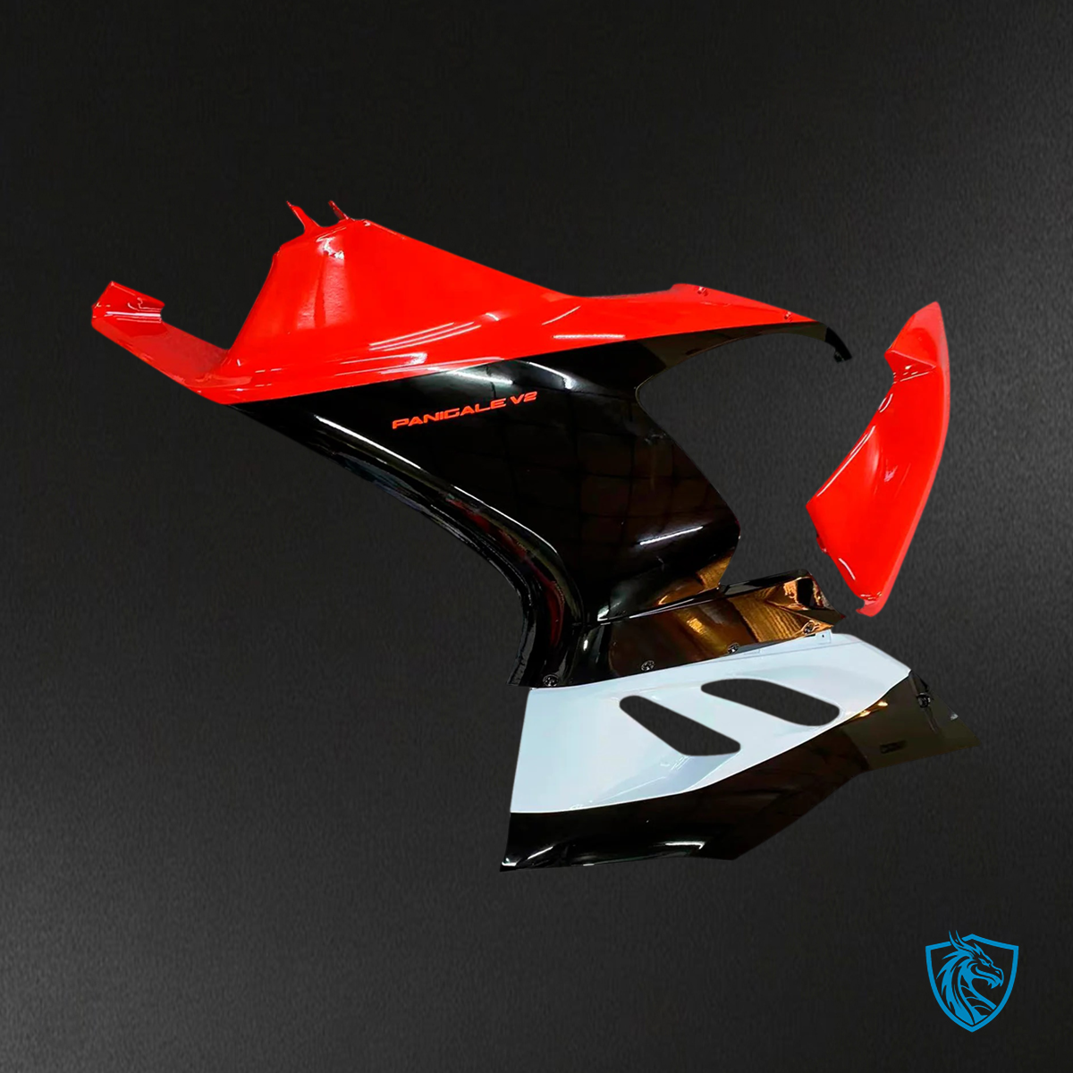 Ducati V2 (2020-2024) Red, Black & White - Fairing Kit