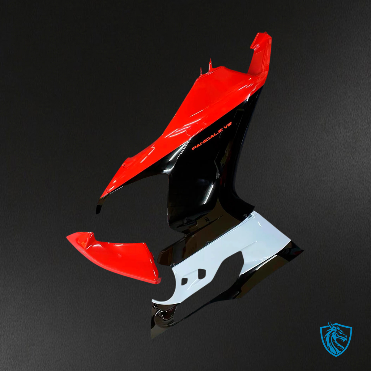 Ducati V2 (2020-2024) Red, Black & White - Fairing Kit