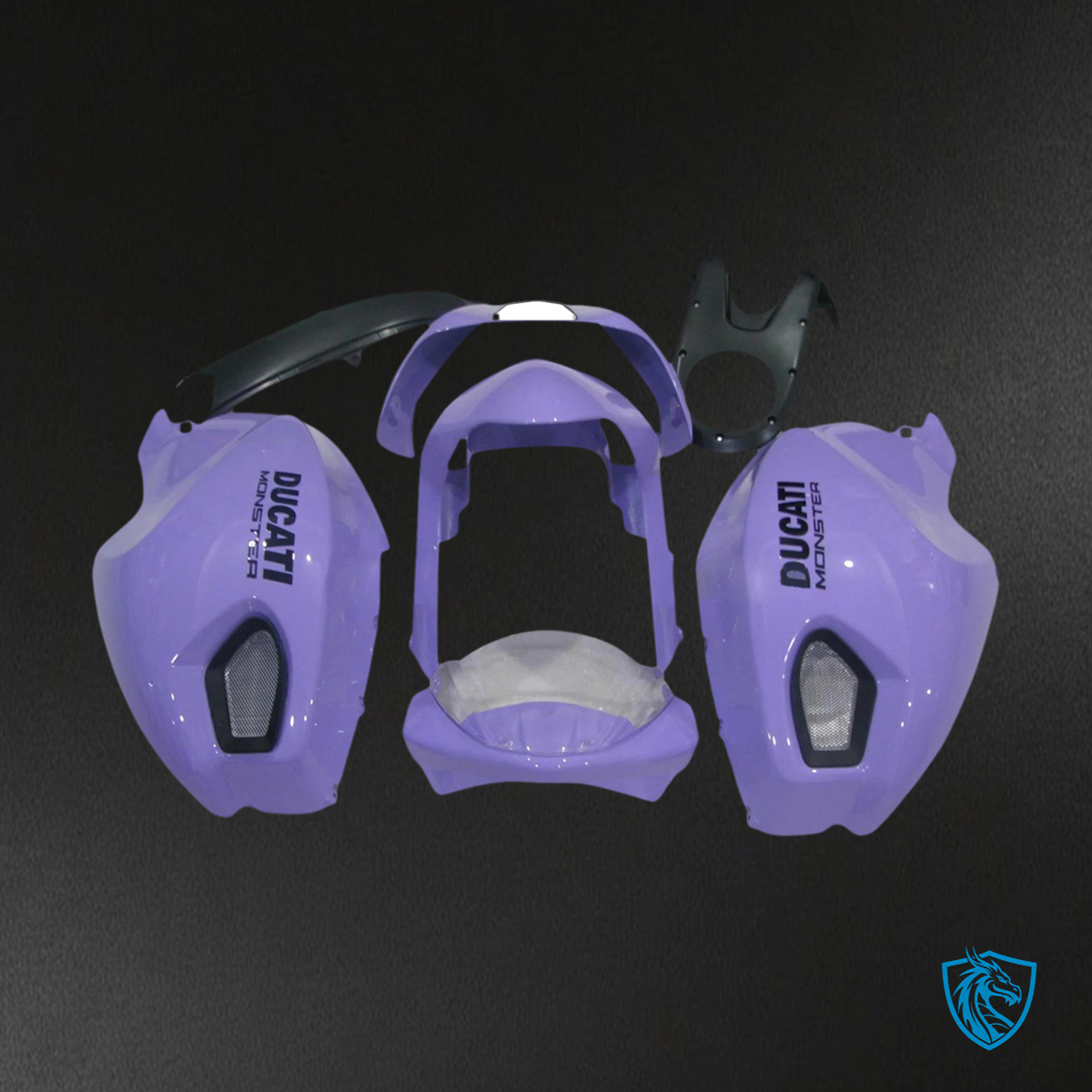 Ducati All Years Monster 696 796 1100 - Fairing Kit - Purple - ABS Bodywork