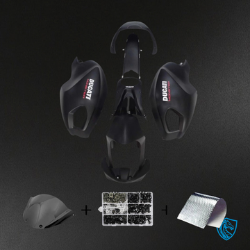 Ducati All Years Monster 696 796 1100 S EVO - Fairing Kit - Matt Black - ABS Bodywork