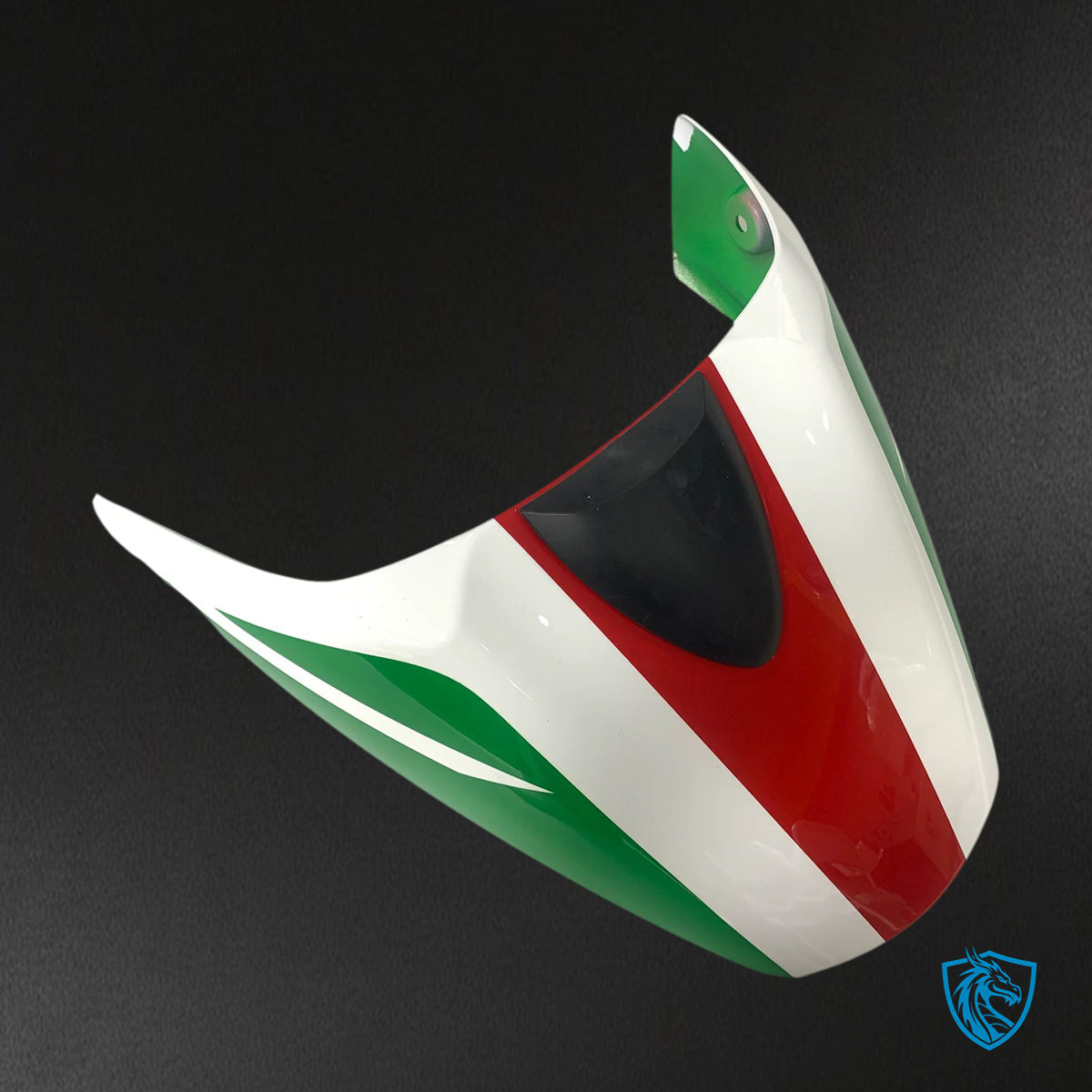 Ducati All Years Monster 696 796 1100 - Fairing Kit - White, Green & Red - ABS Bodywork
