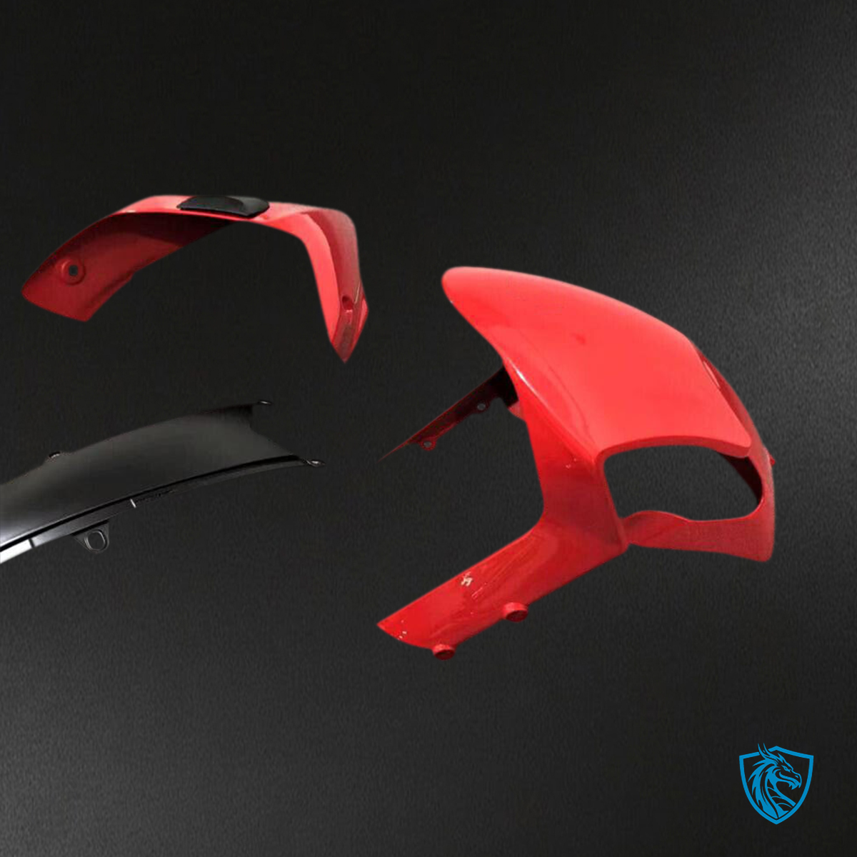 Ducati All Years Monster 696 796 1100 S EVO - Fairing Kit - Red - ABS Bodywork