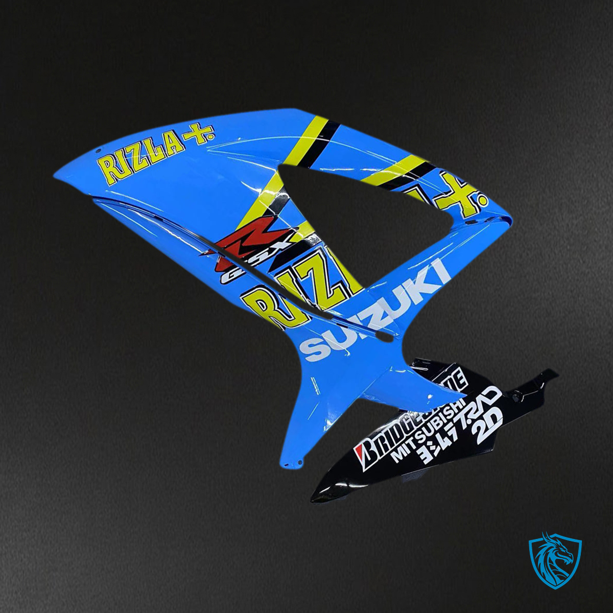 Suzuki GSXR 600 750 (2008-2010) Fairing Kit - Blue and Black - ABS Bodywork