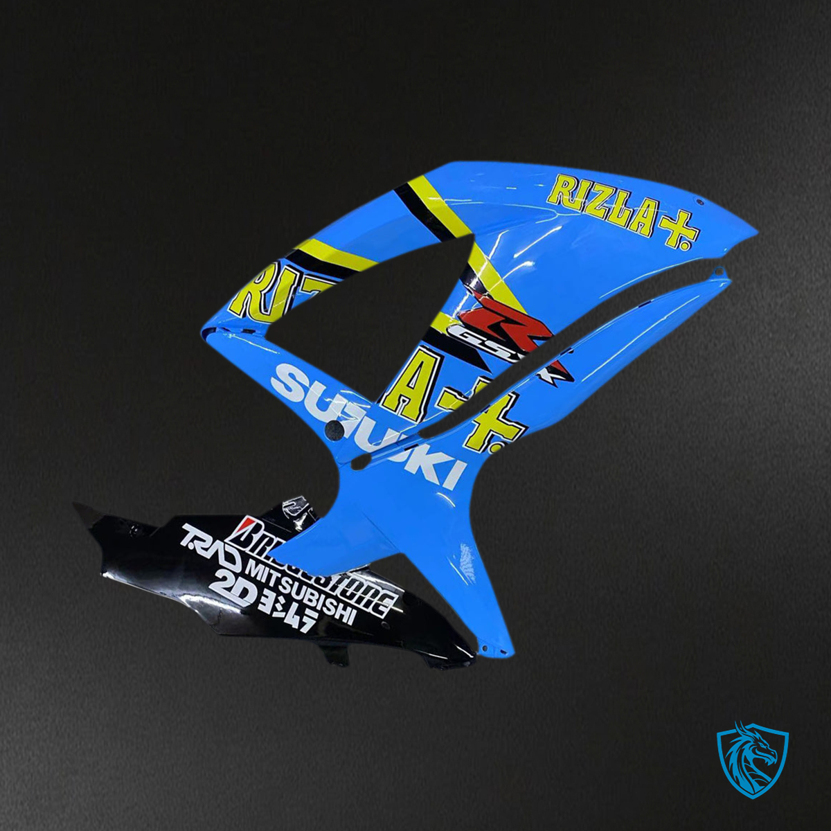 Suzuki GSXR 600 750 (2008-2010) Fairing Kit - Blue and Black - ABS Bodywork