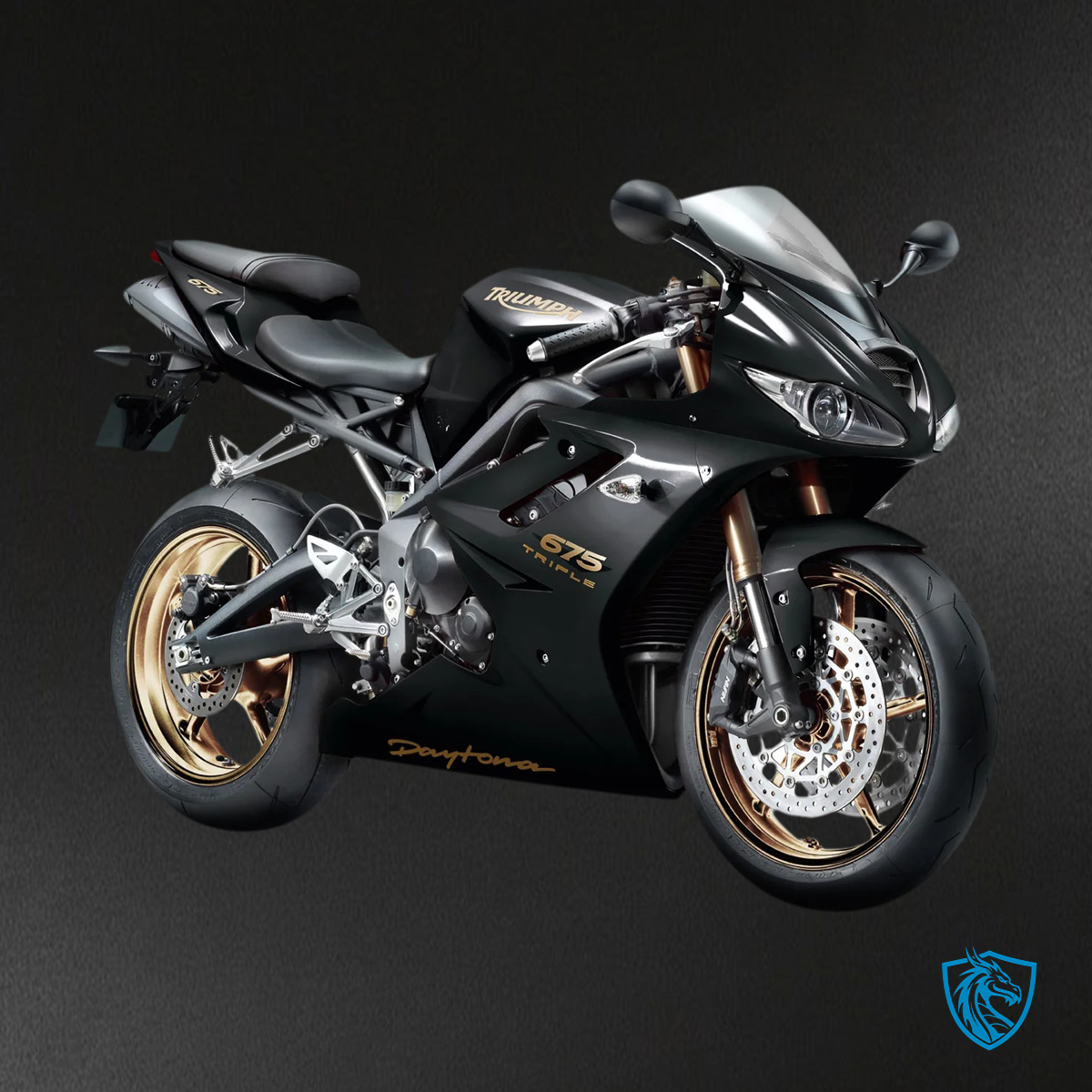 Triumph Daytona 675 (2006-2008) Black - Fairing Kit