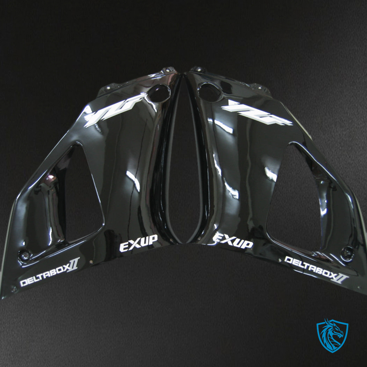 Yamaha YZF-R1 (2000-2001) Fairing Kit -   Black and White - ABS Bodywork