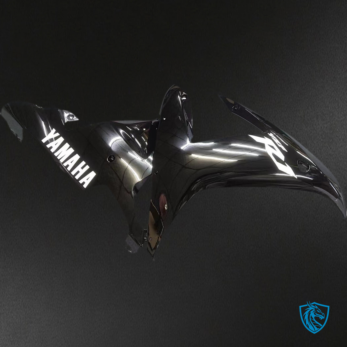 Yamaha YZF-R1 (2002-2003) Fairings - Kit - Black and White - ABS Bodywork